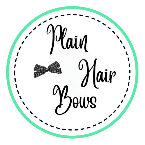 Plain hair bows